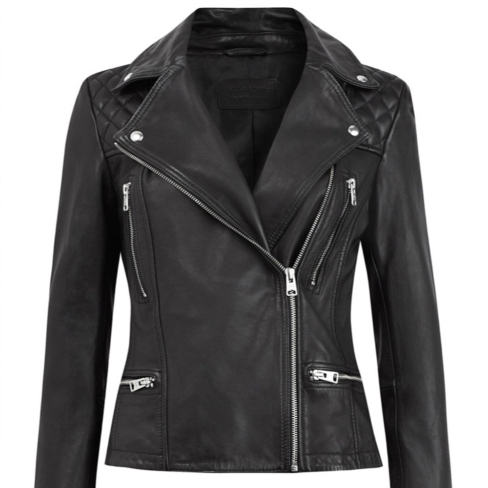 ALLSAINTS Catch Biker Leather Jacket - US6